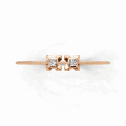 Golden Cross Bracelet - 18Kt Rose Gold vermeil